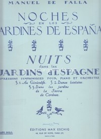 Nuits dans les jardins dŽEspagne, piano solo = Noches en los jardines de España, Piano solo