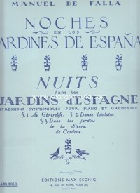 Nuits dans les jardins dŽEspagne, piano solo = Noches en los jardines de España, Piano solo. 9790045007812