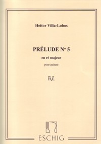 Prélude nº 5 en ré majeur, pour guitare. 9790045026745