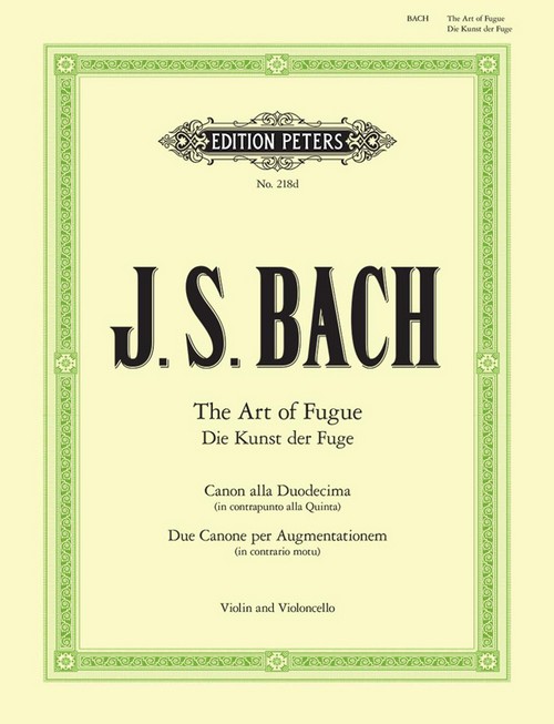 The Art of Fugue, Viola and Cello