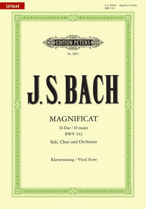 Magnificat D BWV 243, Piano Reduction. 9790014078904