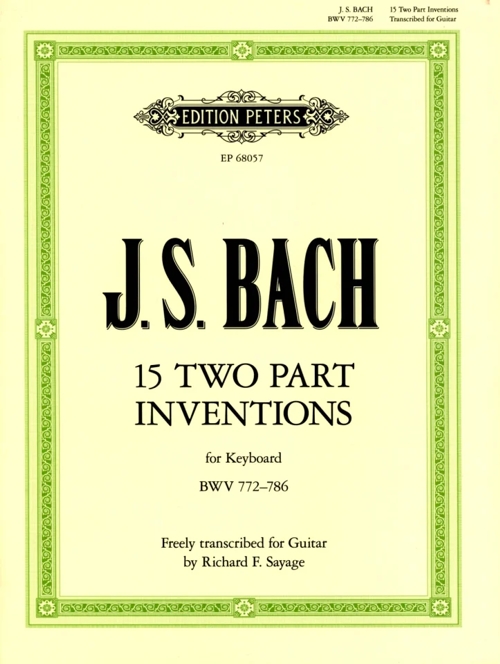 15 Two-part Inventions, BWV 772-786, for Guitar