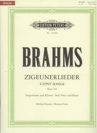 8 Zigeunerlieder, op. 103, Medium Voice, Vocal and Piano. 9790014109356