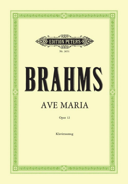 Ave Maria Op.12, SSAA and Piano. 9790014017088