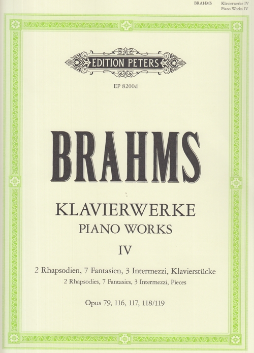 Klavierwerke, Band 4: Klavierstücke, 2, Op. 79, 116-119. 9790014062521