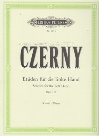 24 Studies for the Left Hand Op. 718, for Piano