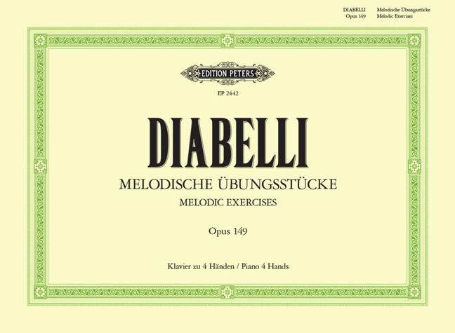 Melodische Ubungsstücke, Op.149, Piano, 4 Hands