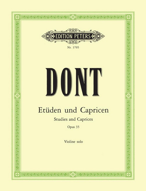 Etüden und Capricen - Studies and Caprices Op.35, Violin. 9790014017835