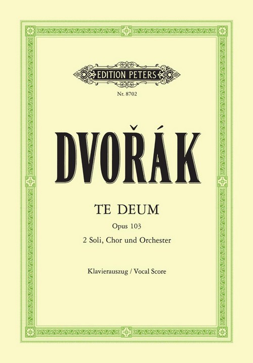Te Deum Op.103, Piano Reduction. 9790014070373