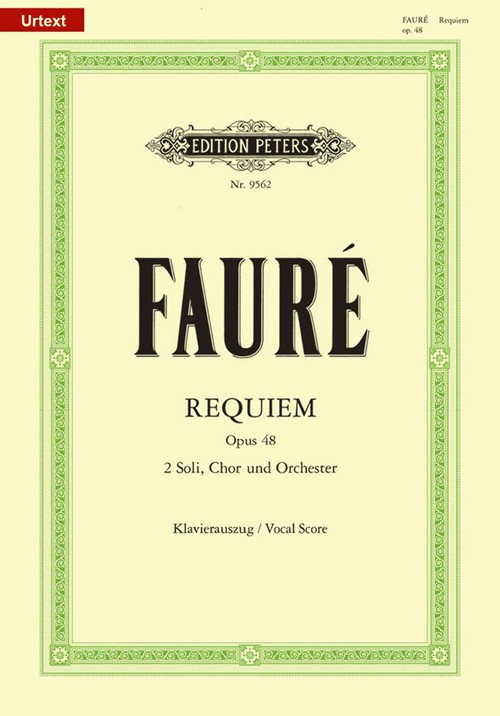 Requiem, op. 48, Vocal Score. 9790014077426