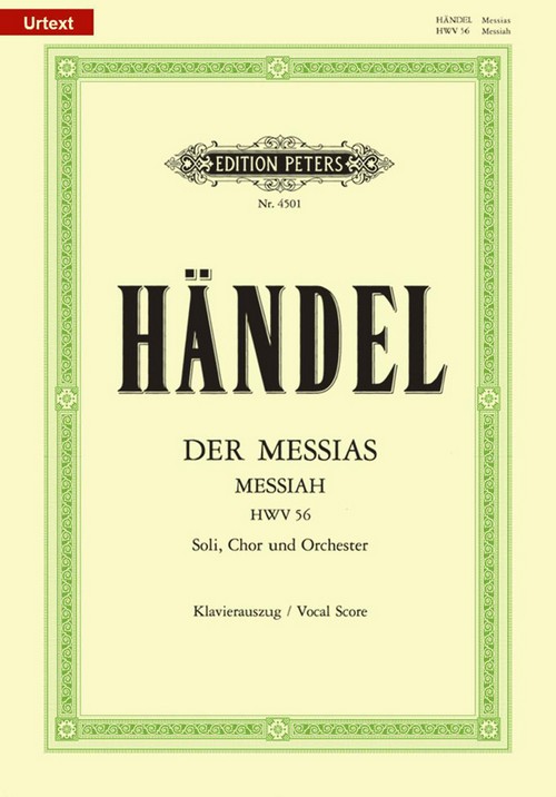 Messiah. Vocal Score. Piano Reduction. English/Deutsch Version