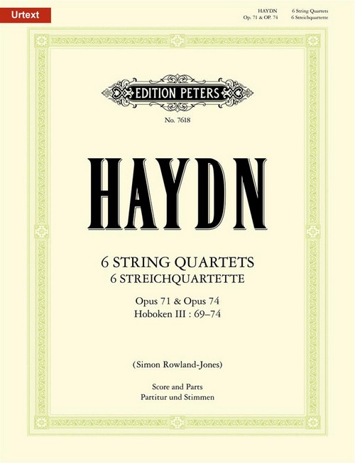 Six String Quartets Op.71 And Op.74. 9790577086354