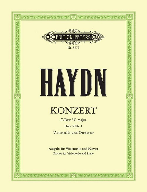 Concerto In C major Hob. VIIb:1, Edition for Violoncello and Piano. 9790014071097