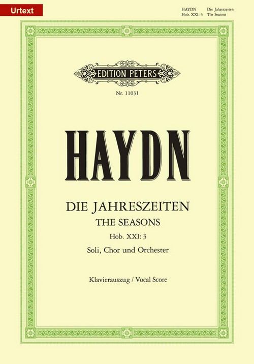 The Seasons - German/English Vocal Score: New Urtext Edition, Mixed Choir and Orchestra