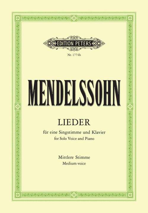 Complete Lieder, Medium Voice, Vocal and Piano