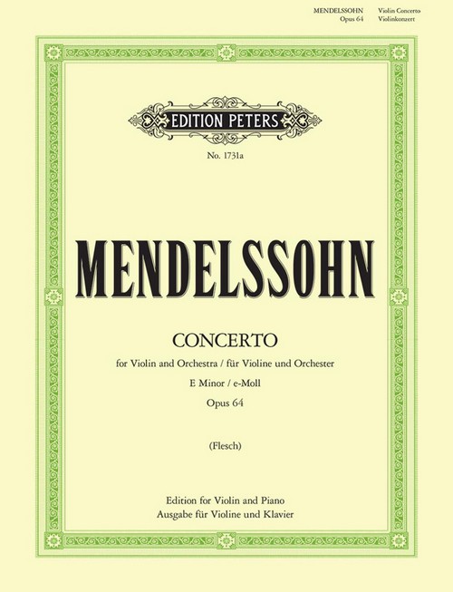 Concerto in E minor Op.64, Violin and Piano. 9790577080956