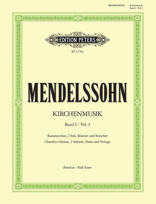 Kirchenmusik Vol.1: Chorwerke mit Orgelbegleitung, SATB + Accompaniment. 9790014007928