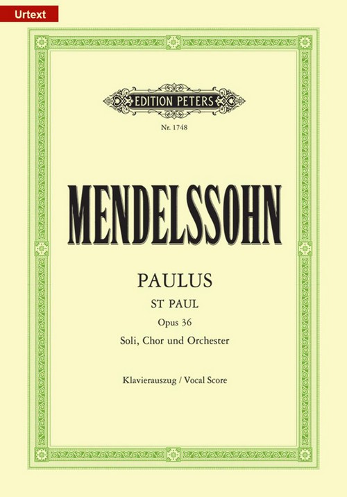 Paulus Op. 36 (KA), SATB and Accompaniment. 9790014007652