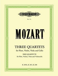 3 Quartets K285, K298, K285b, Flute and String Trio. 9790577084343