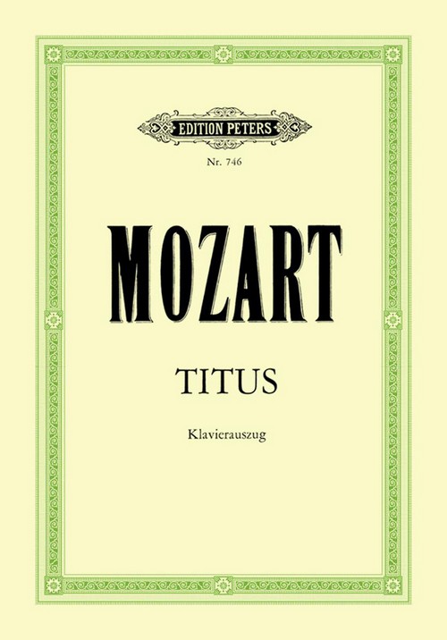 La Clemenza di Tito, Vocal and Piano
