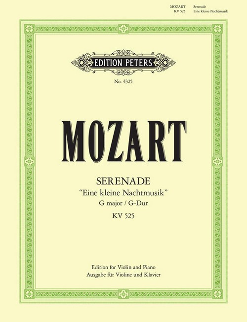 Serenade No.13 in G K.525 'Eine Klein Nachtmusik', Viola and Piano. 9790577082066 Serenade No.13 in G K.525 'Eine Klein Nachtmusik', Viola and Piano. 9790577082066