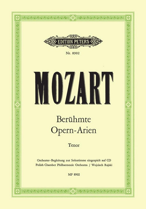 Berühmte Opern-Arien, Tenor Voice and Piano. 9790014102685