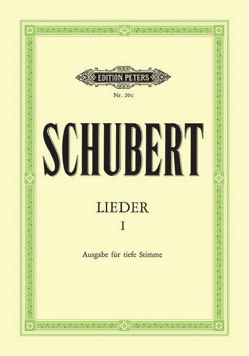 Lieder, vol. I, Gesang und Klavier. Ausgabe für tiefe Stimme