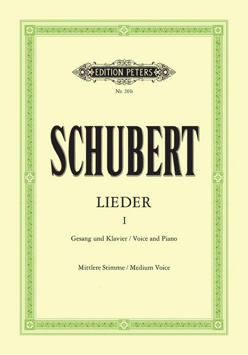 Lieder No. 1: Songs Vol.I: 92 Songs (Medium Voice), Vocal and Piano. 9790014000714