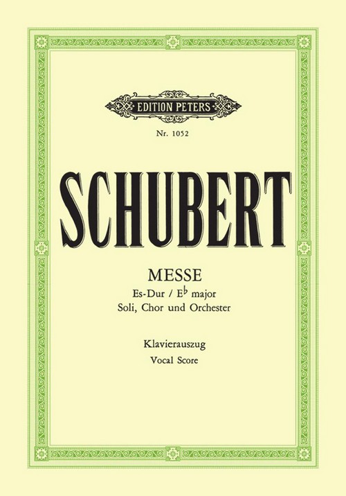 Mass No.6 in E flat D950: Messe Nr. 6 in Es-Dur, SATB and Orchestra