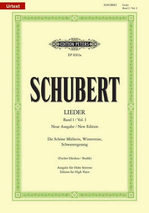 Lieder, vol. 1, New Edition, Urtext, High Voice and Piano