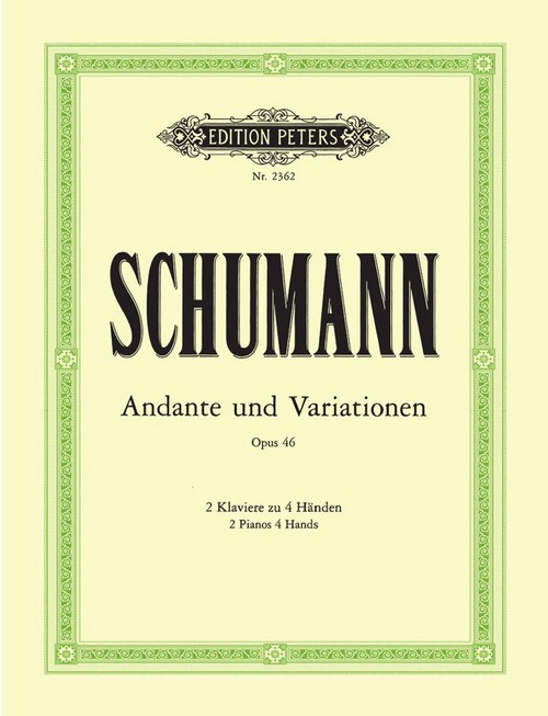 Andante &amp; Variations in B flat Op.46,, 2 Pianos