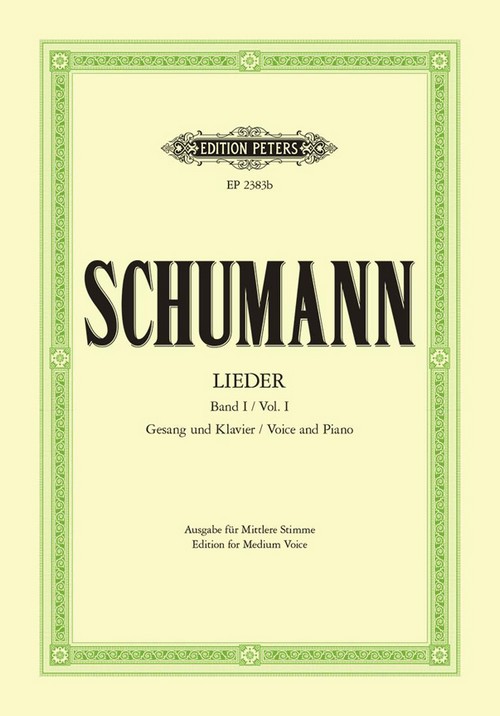 Lieder I, Medium Voice, Vocal and Piano