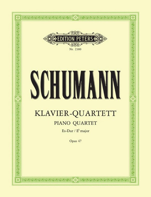 Piano Quartet In E Flat Op.47, Violin, Viola, Cello and Piano. 9790014010713