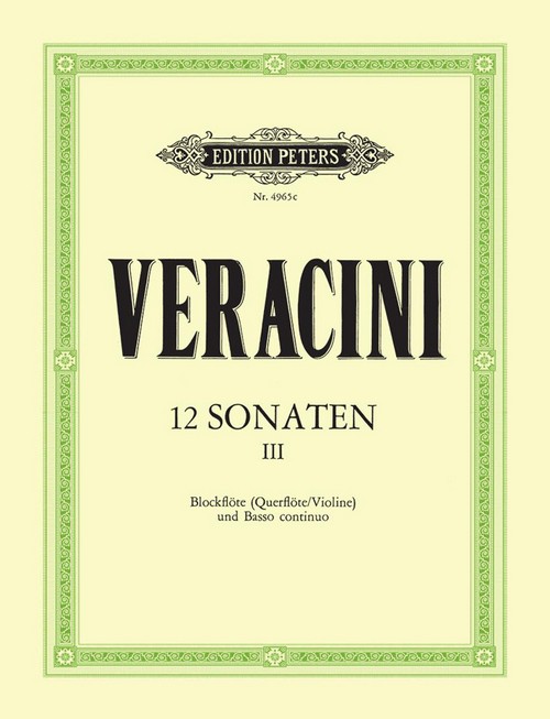12 Sonatas Op.1 Vol.3, Violin and Piano. 9790014035013
