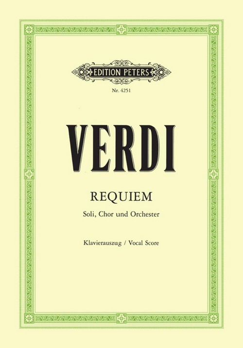 Requiem, for Four Solo Voices, Chorus and Orchestra, Vocal Score