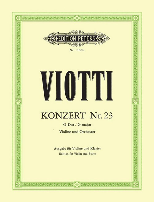 Concert 23 G , Viola and Piano. 9790014006587 Concert 23 G , Viola and Piano. 9790014006587