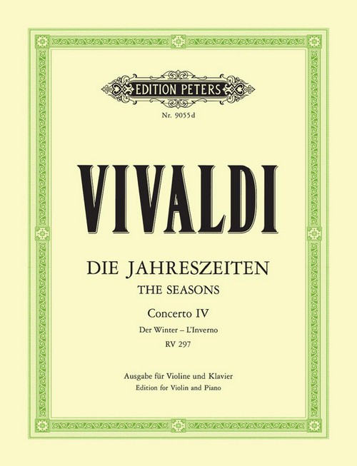 Concerto In F minor Op. 8 No. 4 'Winter', Violin and Piano