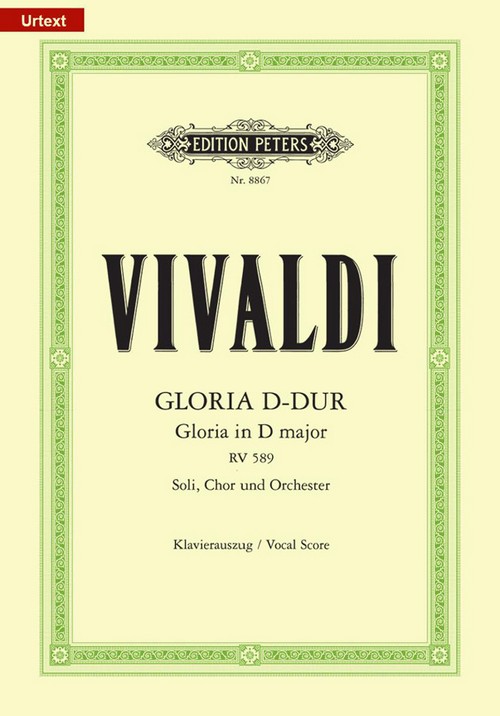 Gloria In D, RV 589, Vocal Score, SATB
