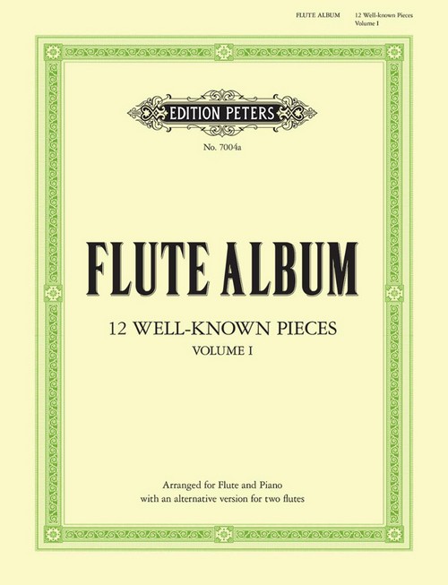12 Well-known Pieces, in 2 volumes, Vol. 1, 2 Flutes and Piano