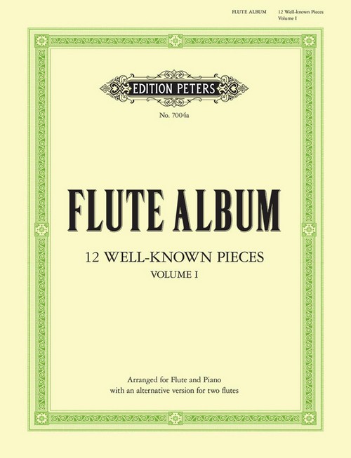 12 Well-known Pieces, in 2 volumes, Vol. 1, 2 Flutes and Piano