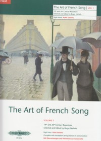 Art of French Song, vol. 1 (High Voice), Piano, Vocal. Urtext