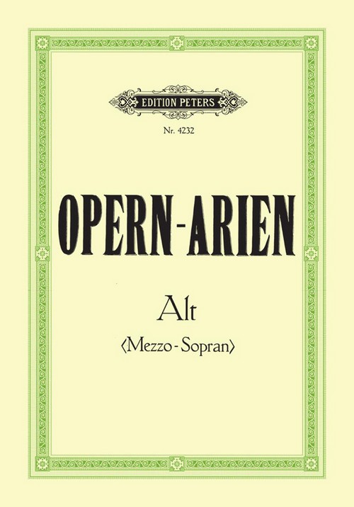 Opern Arien Alt (Mezzo), Vocal and Piano