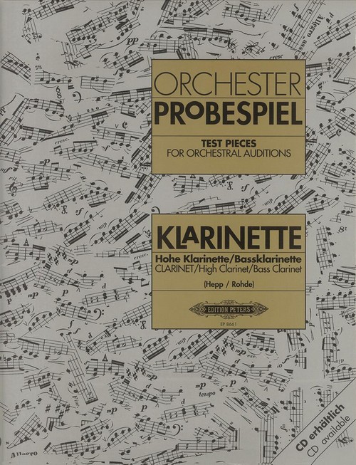 Orchester Probespiel. Test Pieces for Orchestral Auditions. Clarinet. 9790014069896