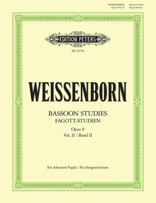 Fagottstudien 2 Op.8 - Bassoon Studies 2: für Fortgeschrittene/for Advanced Pupils