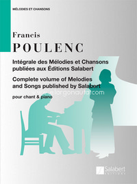 Intégrale des Mélodies et Chansons, Vocal and Piano