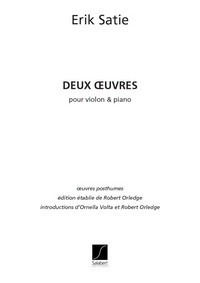 2 Oeuvres Choses Vues + Embarquement , Violin and Piano