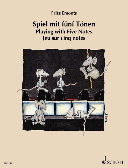 Playing with Five Notes, Piano = Spiel mit fünf Tönen, Klavier. 9790001060233