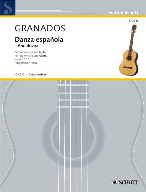 Danza española. "Andaluza", op. 37/5, cello and guitar. 9783795798383