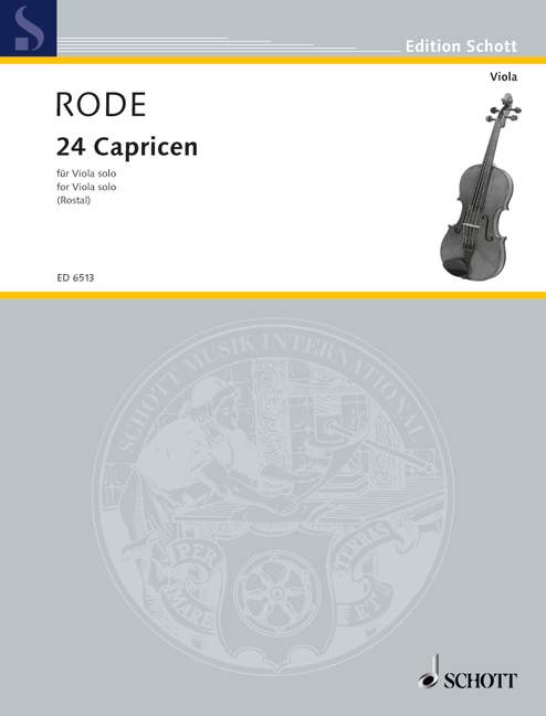 24 Caprices in form of Etudes, in all 24 Keys, for Viola