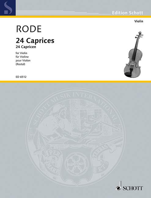 24 Caprices in form of Etudes, in all 24 Keys, for Violin